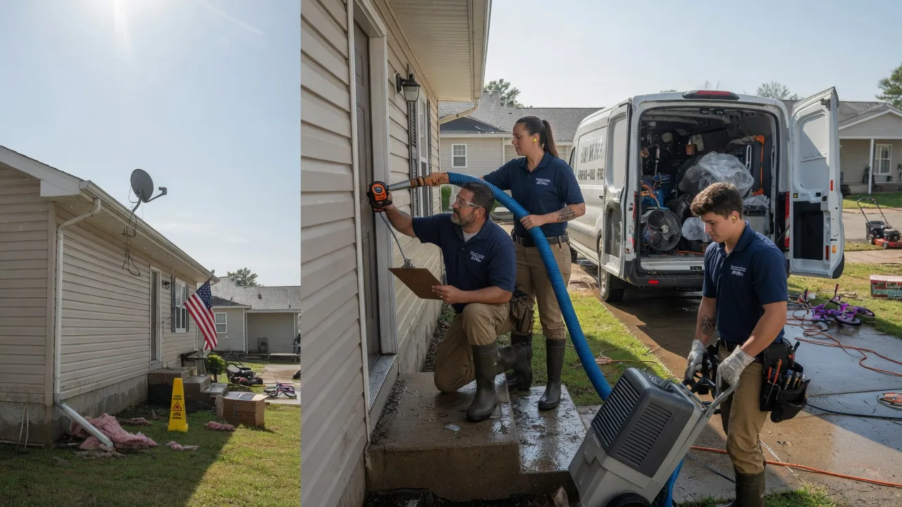 Ceiling Water Damage Restoration in Rayville, LA near me